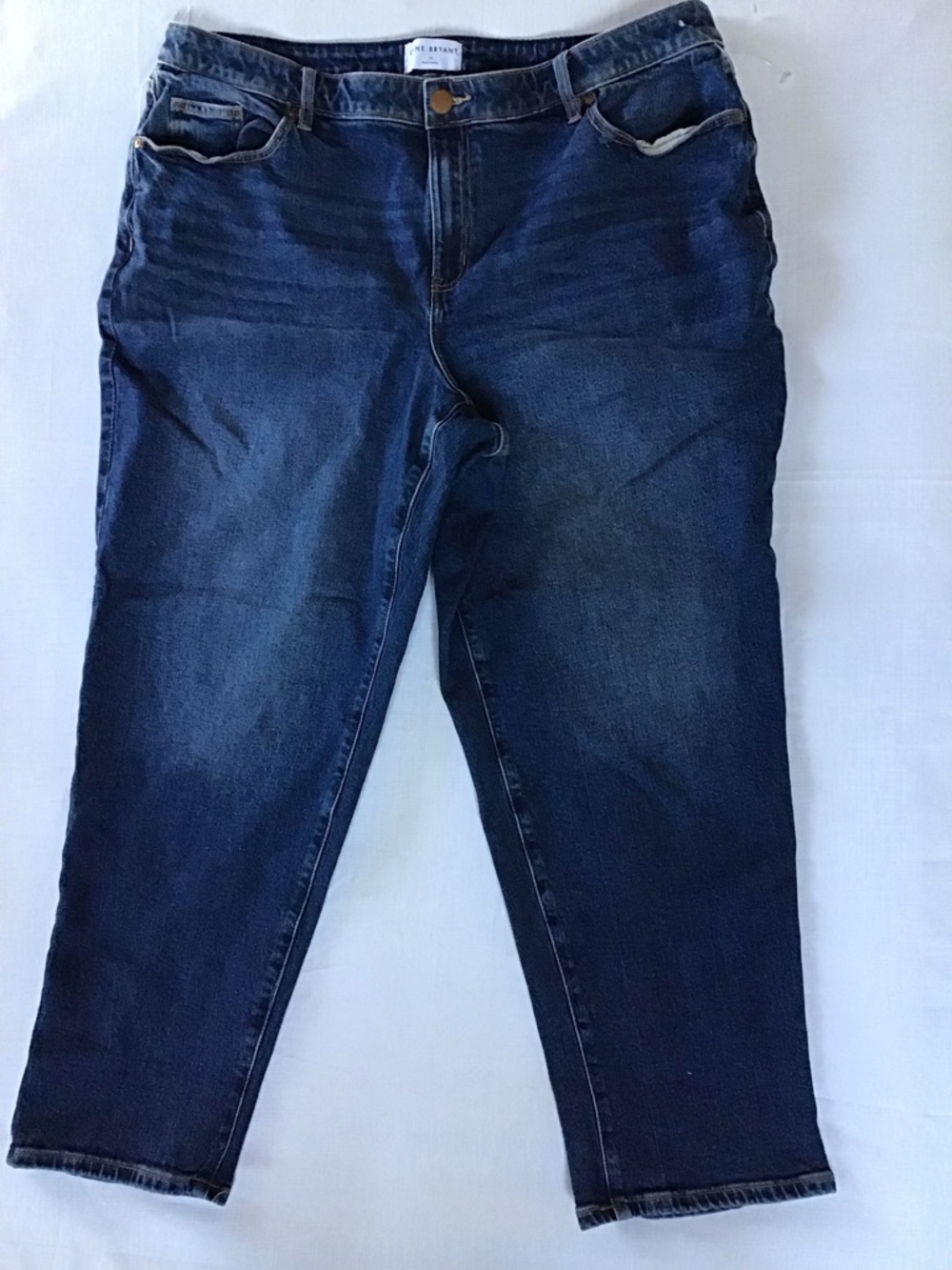 Lane Bryant Dark Blue Cropped Jeans - Picture 3 of 10